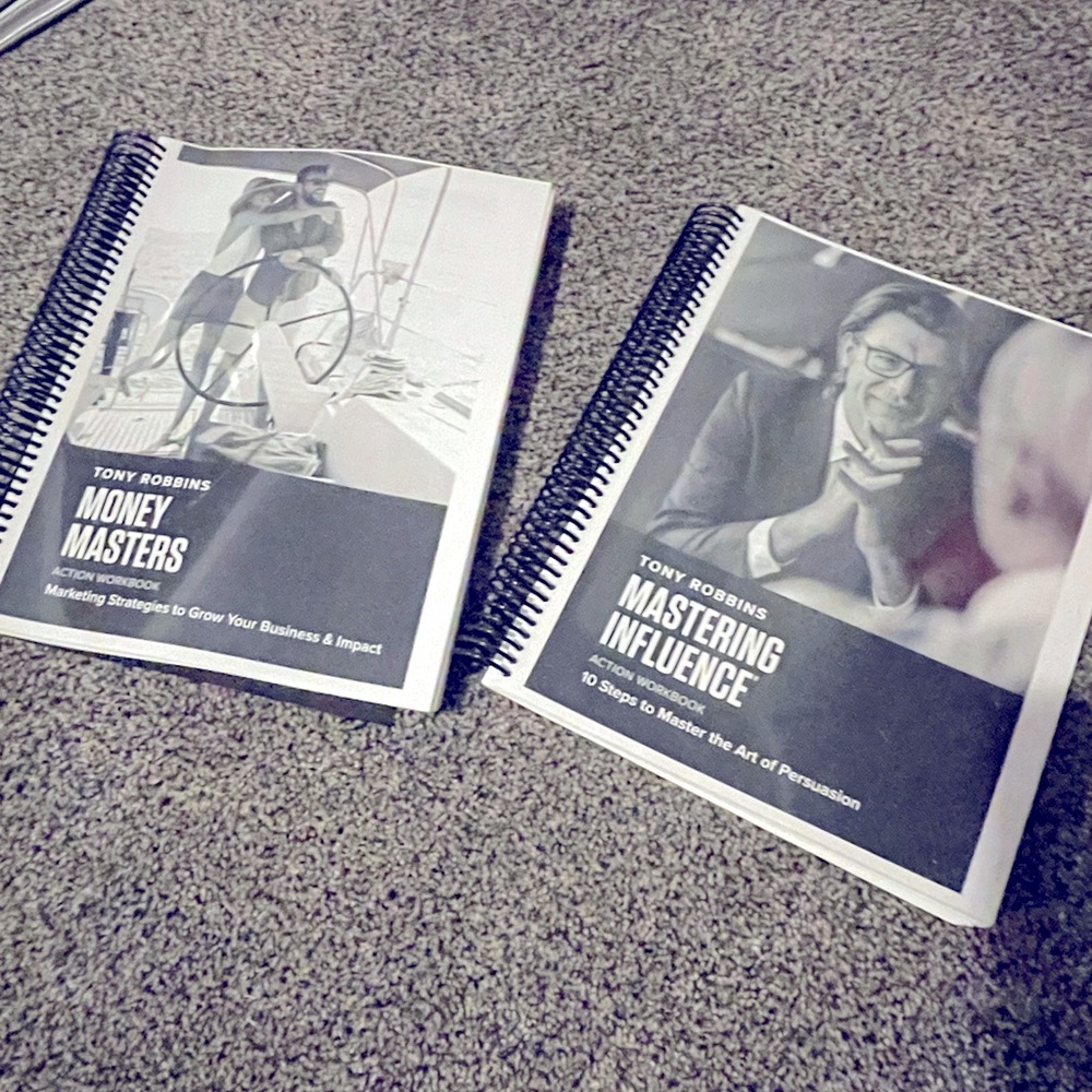 Tony Robbins course workbooks brand new